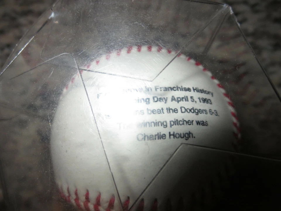 Florida Marlins 1997 MLB Opening Day Fotoball Baseball NEW - Image 4 of 4