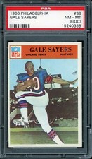 1966 Philadelphia Football #38 Gale Sayers PSA 8 (OC)