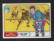 1968 Topps #71 Rod Seiling Vintage New York Rangers NHL Hockey 1968-69