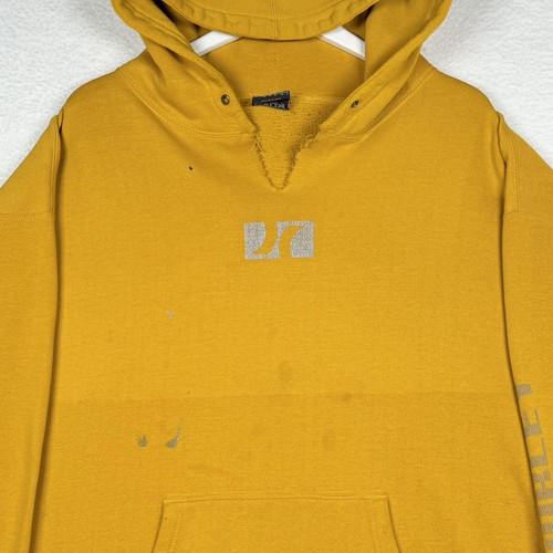 Vintage Y2K Hurley Pullover Hoodie - Men's XL - Yellow - Surf Skate - Picture 3 of 13