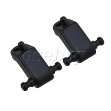 2x Black Copper Electric Guitar Roller String Guide Tree String Retainer