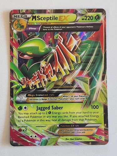 M SCEPTILE EX 8/98 Pokemon XY Ancient Origins ULTRA RARE ALTERNATE ART HOLO