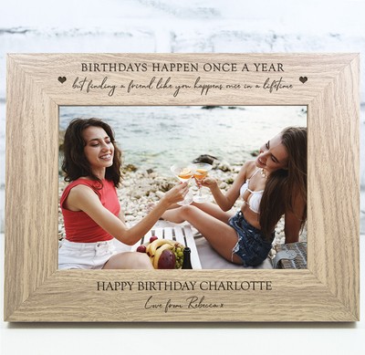 Personalisierter Geburtstag Fotorahmen 18. 21. 30. 40.