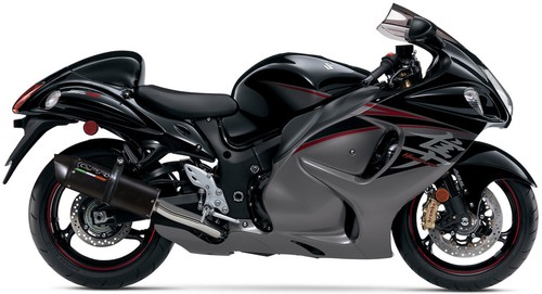 exhaust only aluminium black gpr for suzuki hayabusa 1300 2015 15 2016 16 - Picture 2 of 3