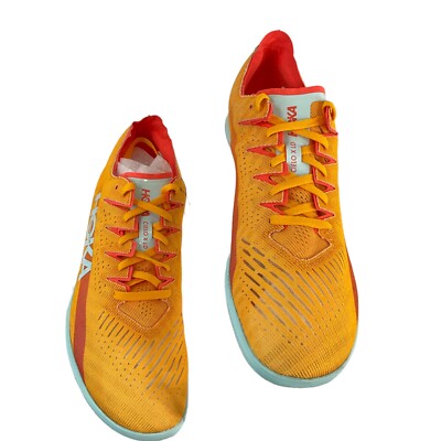 Hoka Shoes Sz M 13 W 14.5 Radiant Yellow Cielo X LD Track  display picture 3