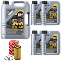 MotoröL Set Top Tec 4100 5W-40 Liqui Moly 9 Liter + ÖLfilter FüR Mercedes Vito