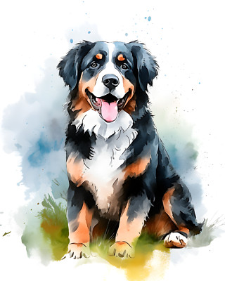 2x Bernese mountain dog car sticker dog sticker
