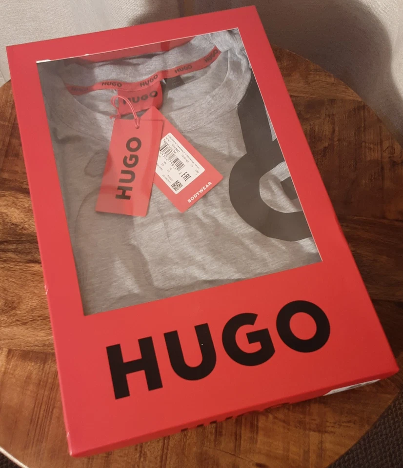 Nuevo con etiquetas Hugo BOSS Pijama Juego para Dormir en Gris Talla M. ¡GRAN REGALO!!! Foto 3 de 4
