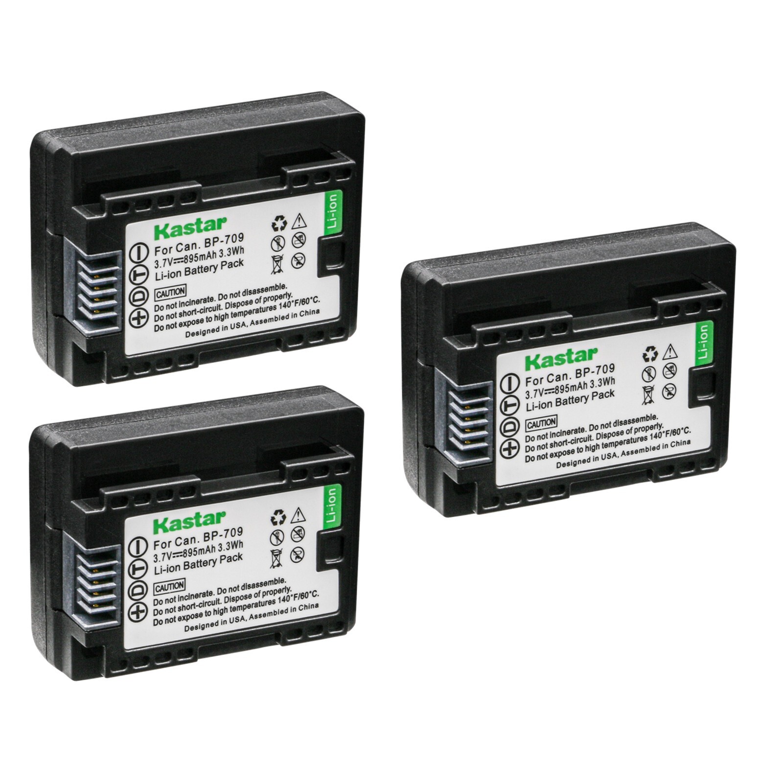Kastar BP-709 Replacement Battery Pack for Canon VIXIA HF R72 HFR72 HF R80 HFR80