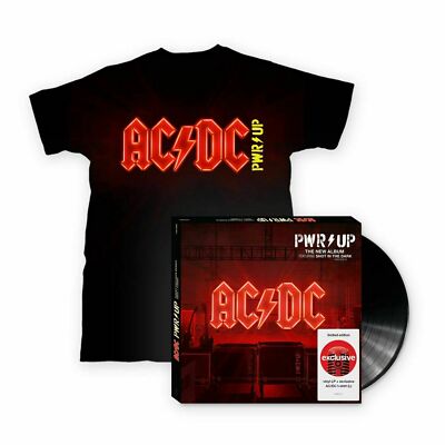 AC/DC Power Up Vinyl LP Album wi/ Exclusive Large T Shirt  Pwr Up  