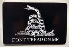Dont Tread On Me Gadsden Flag, Aluminum Trailer Hitch Cover, 4x6 Made In USA