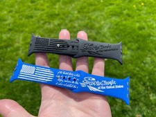 Skite Engraved Silicone Band Compatible w/ Apple Watch We The People Design