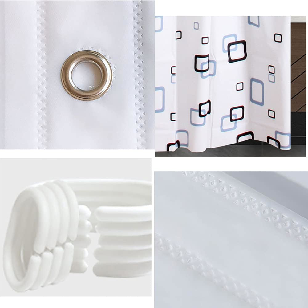 ?? Extra Long Shower Curtains 220cm/240cm Drop for Bathroom Mould