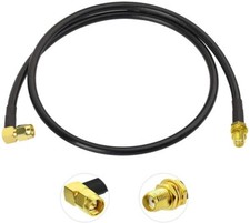 Bingfu Ham Radio Antenna Extension Cable SMA Male to SMA Female RG58 Cable 2ft