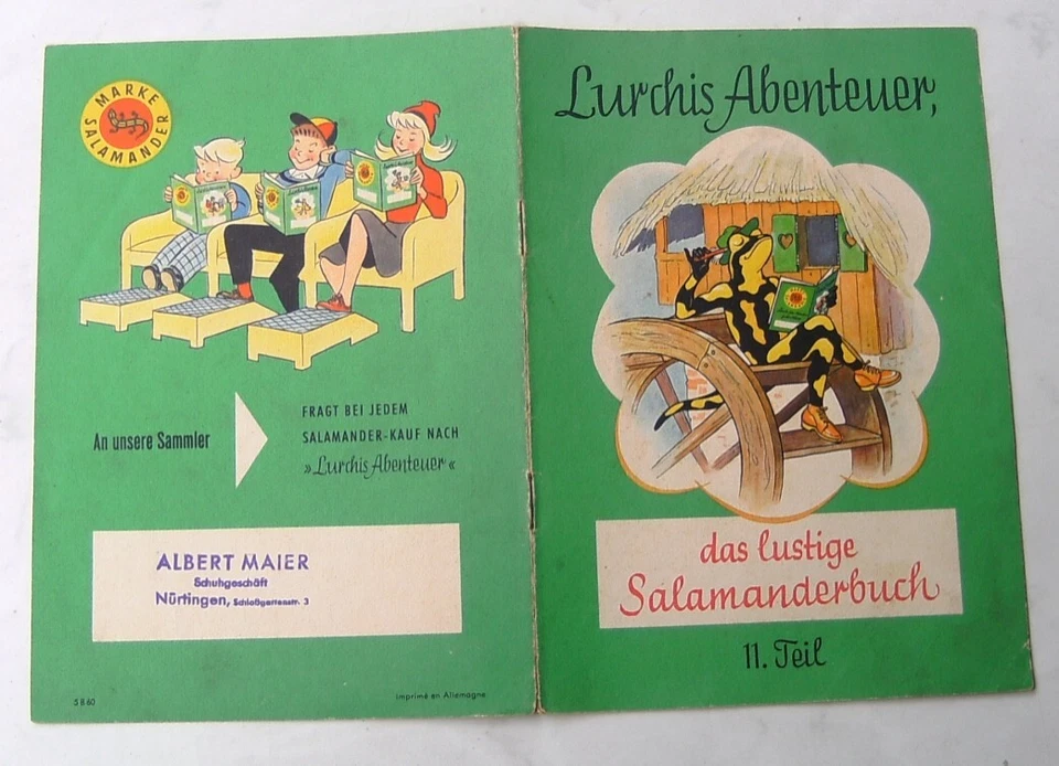 Lurchis Abenteuer Salamander Werbeheft 11 Teil von 1960 - Bild 1 von 1