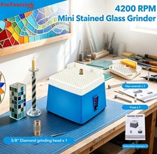 Stained Glass Grinder Diamond Automatic Art Grinding Tool 4200r/Min Bit 2 sinks