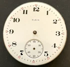 Antique 1918 Elgin Grade 291 Pocket Watch Movement Parts Good Balance 16s 7j USA