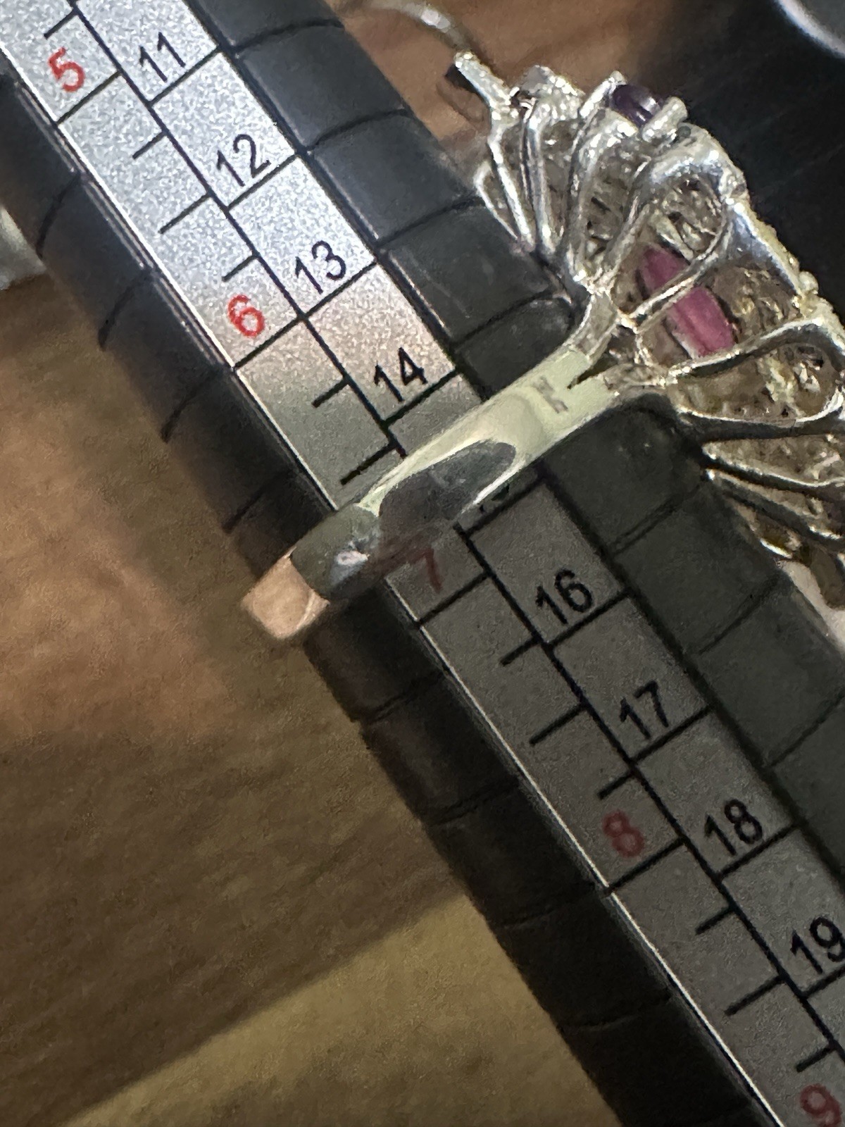 925 Sterling Silver Ring Ruby Amethyst Peridot Ge… - image 8