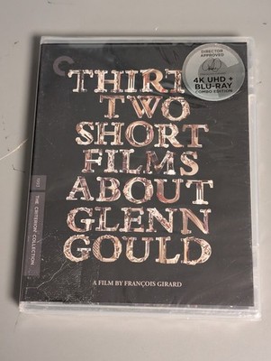 NEW THIRTY-TWO SHORT FILMS ABOUT GLENN GOULD CRITERION COLLECTION 4K UHD BLU-RAY