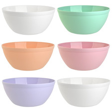 ENGELLAND 6 x M&uuml;slischale Dessertschale Salatsch&uuml;ssel Schale Bowl 900 ml Mix