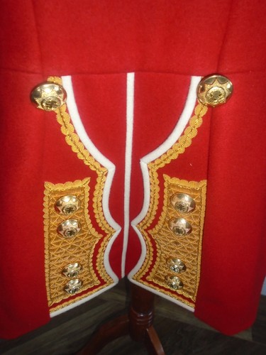 COLDSTREAM GUARDIAS HOMBRES OFICIALES ROJO CEREMONIAL TÚNICA PECHO APROX 45" 114CM - Imagen 11 de 17