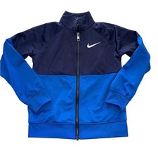 Nike Kids Navy and Royal Blue Zip Jacket 7