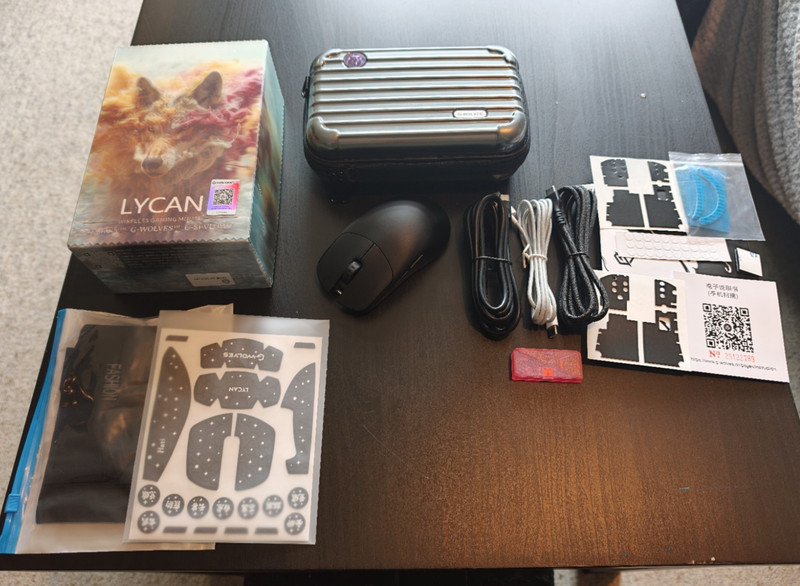 G-Wolves Lycan 8K Ultra Lightweight Wireless Gaming mouse Black