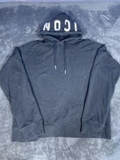 Dsquared2 ICON Hoodie Black Men  s Size Small Made In Italy