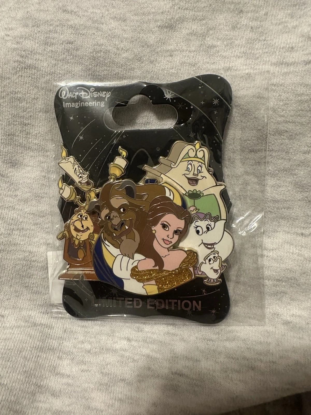 Disney WDI Beauty & the Beast Character Cluster LE 250 Pin Belle Lum Potts LE250