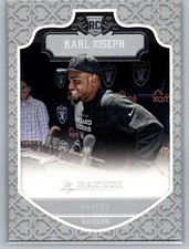 Karl Joseph #215, Rookie, Oakland Raiders, 2017 Panini