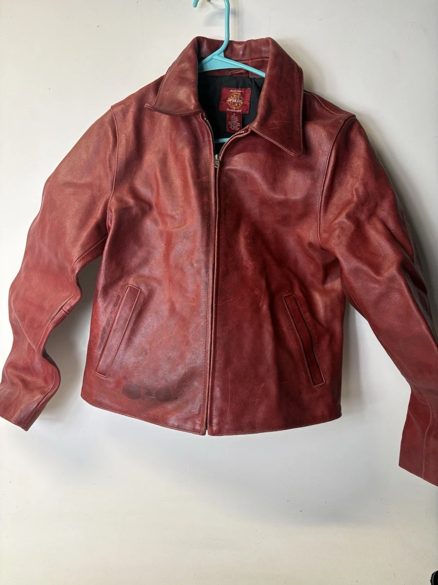 90s〜00s old gap leather short jacket Is this vintage gap leather jacket genuine? And is there a way to