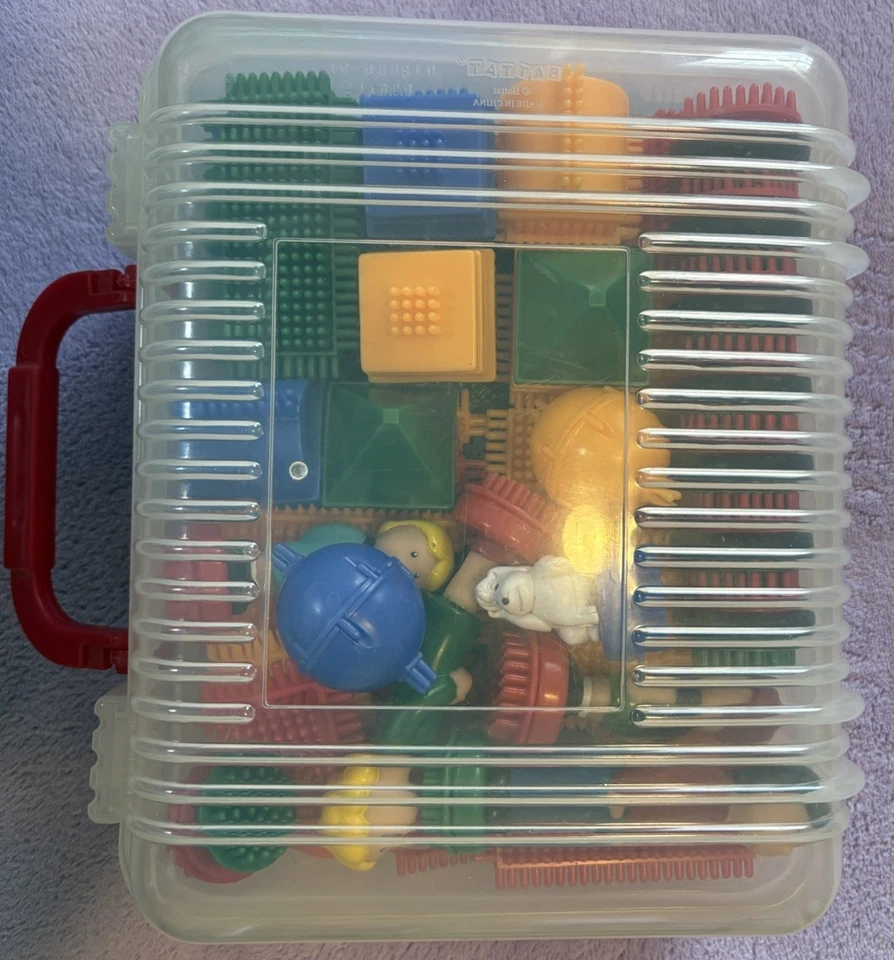 Bristle Blocks by Battat, 67 Pc Creative Building Toys with Carrying Case - Image 4 of 4