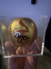Yadier Molina Signed Gold Cardinals Baseball Beckett COA