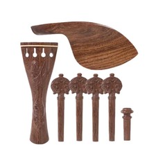 Carved 4/4 Violin Parts rosewood Violin Fiddl...
