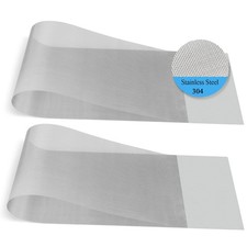 2Pcs Woven Wire Mesh - 80 Mesh 1650 Inches 40.6127cm Stainless Steel Not Ea...