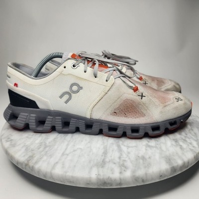 On Cloud X 3 Ivory Alloy Running Comfort Atheltic Shoes Mens Size 11 60.98254