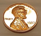 1953 Choice / Gem Proof Lincoln Wheat Cent EYE CANDY Blazing Red Beauty #210 ~ 2