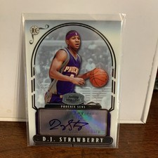 2007-08 Bowman Sterling Refractor D.J. Strawberry Phoenix Suns Auto