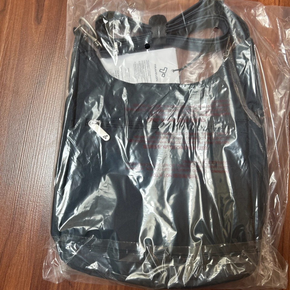 Travelon Bolso Mensajero Esencial Clásico Antirrobo NUEVO Azul Unisex 42457-360 Foto 3 de 4