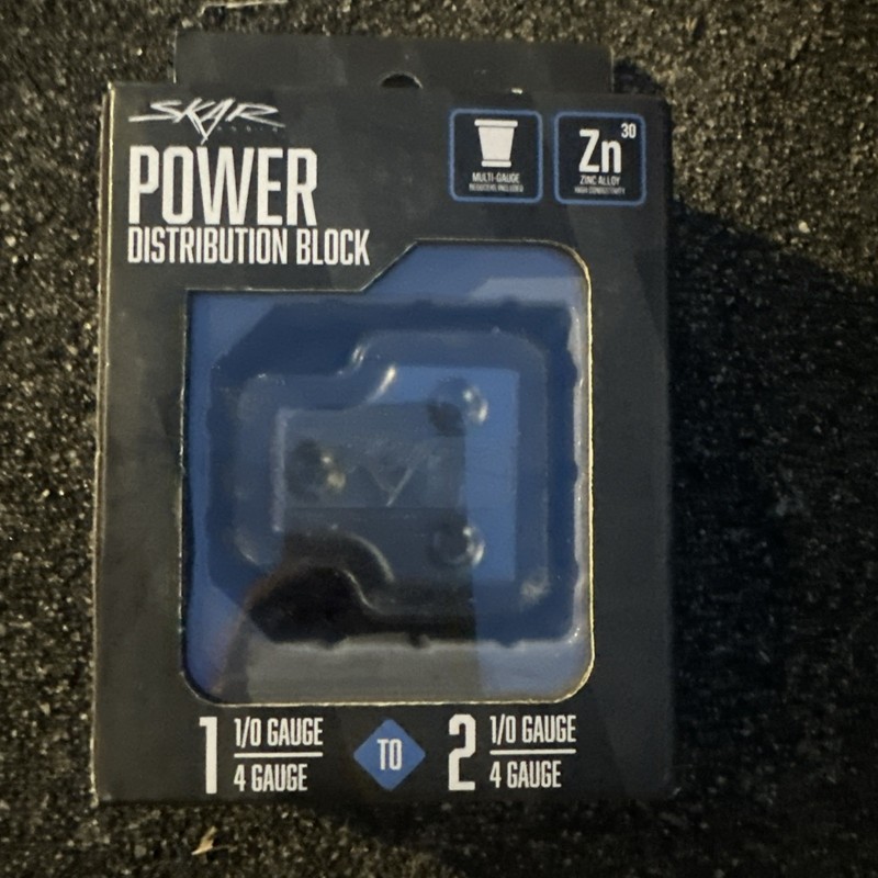 NEW SKAR AUDIO X1 0/4 GA INPUT TO X2 0/4 GA OUTPUTS DISTRIBUTION BLOCK