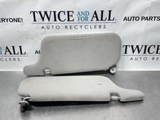 Read 1996-2000 Honda Civic Sun Visor Set Pair Gray Oem