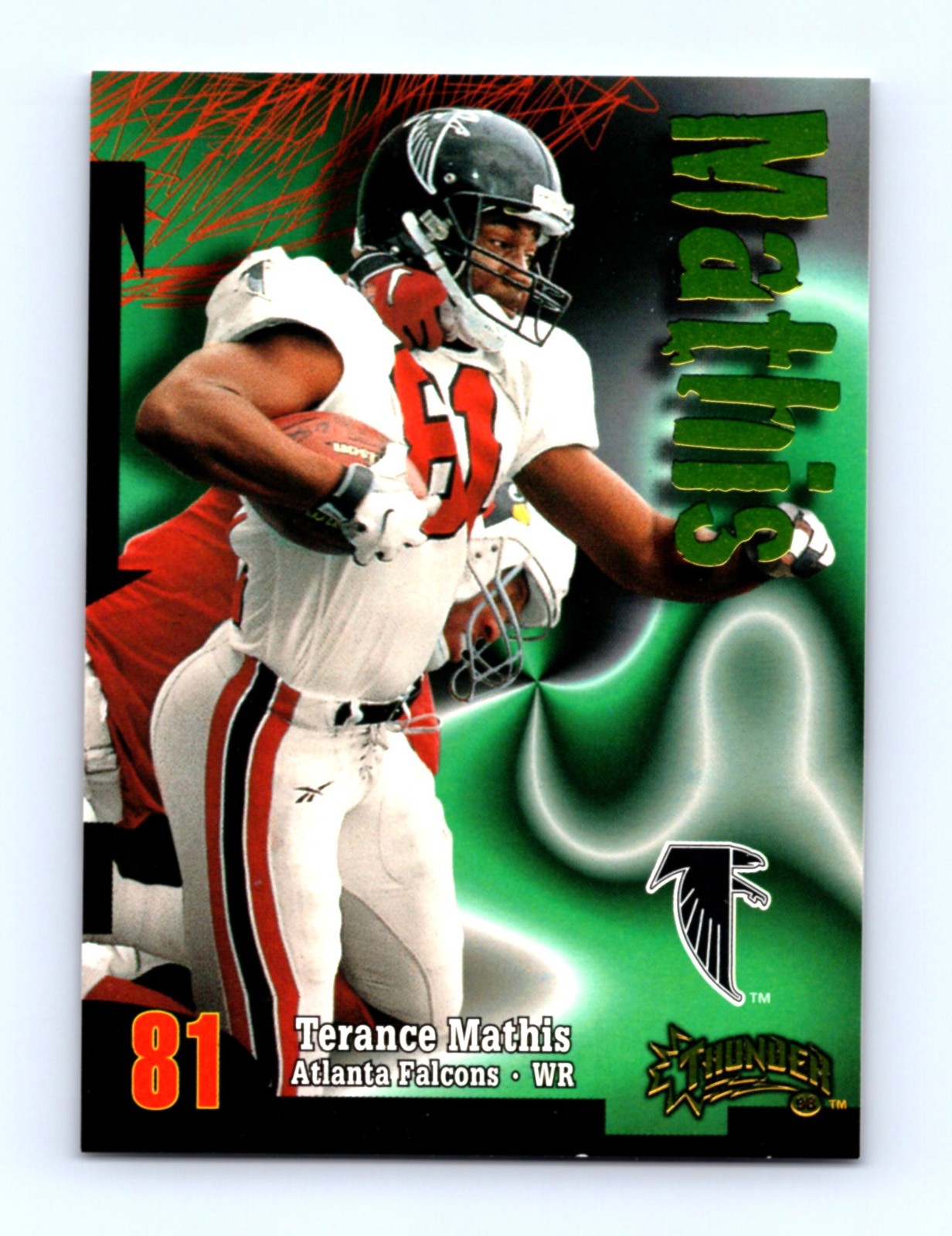 1998 SkyBox Thunder #158 Terance Mathis Atlanta Falcons