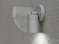 Wandleuchte AußEn Aluminium Grau Schwenkbar GU10 IP44 Wegeleuchte Terrassenlampe