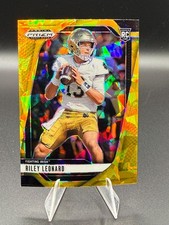 2025 Panini Prizm Draft Picks - Riley Leonard #76 Gold Ice Prizm (RC)