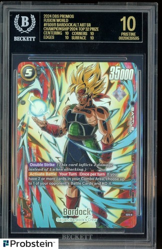 2024 DBS Promos Fusion World FS0511 Bardock Top 32 Chmpsp BGS 10 BLACK LABEL