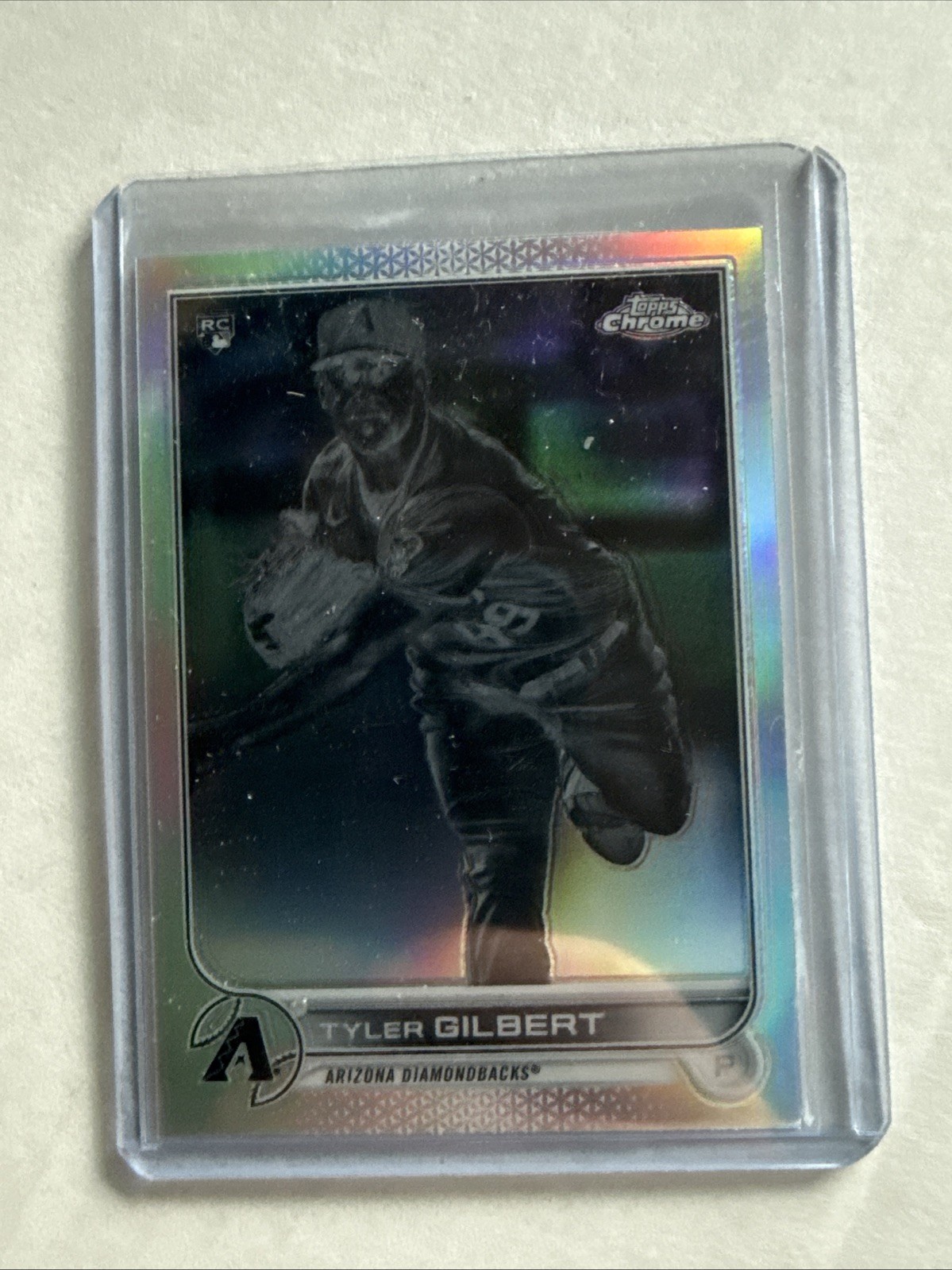 Tyler Gilbert 2022 Topps Chrome Negative Refractor #65 Arizona Diamondbacks RC