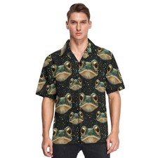 Abstract Pattern Hawaiian Shirt Mens Summer