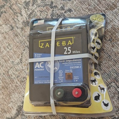 NEW Zareba EAC25M-Z 25 Mile AC  Low Impedance Electric FENCE controller 115V1J-6