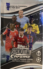 2022-23 Topps Stadium Club Chrome UEFA Soccer Factory Sealed Hobby Box 1 Auto