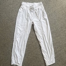 SALE Lululemon Dance Studio Mid-Rise Jogger Bottoms Cream Bone Size 8 UK 